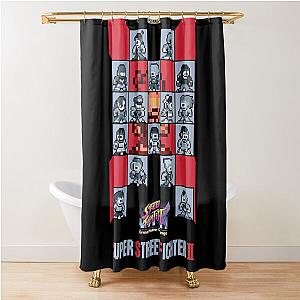 Super Street Fighter 2 Turbo Pixel Art Shower Curtain