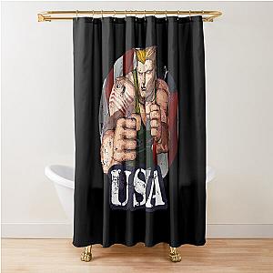 usa patriot street fighter Shower Curtain