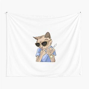 street fighter cat Tapestry