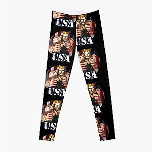 usa patriot street fighter Leggings