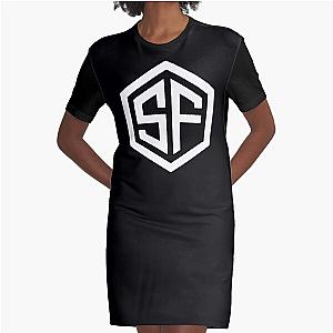 Street Fighter -  Custom Logo Design Graphic T-Shirt Dress