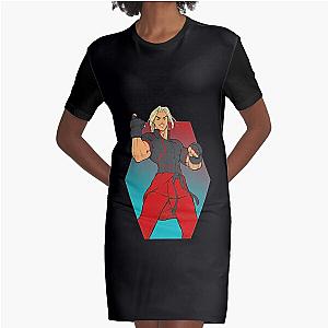  Street Fighter Graphic T-Shirt Dress