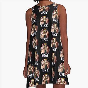 usa patriot street fighter A-Line Dress