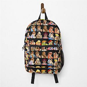 Defeated Portraits Super Street Fighter Backpack