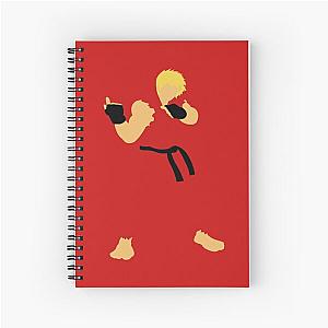 Ken - Street Fighter - Minimalist Spiral Notebook