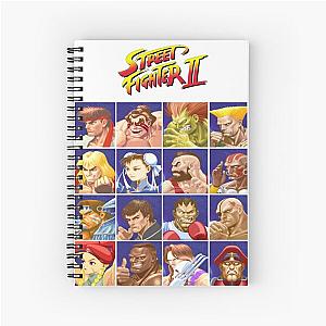 Street Fighter II Select Character Spiral Notebook