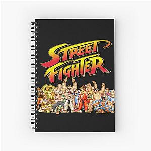 Street Fighter  retro game Spiral Notebook