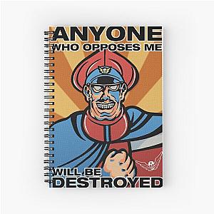 M. Bison Pop Art Street Fighter II Spiral Notebook