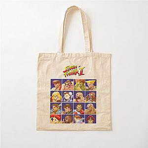 Street Fighter II Select Character Cotton Tote Bag