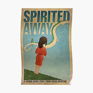 Spirited Away - Girl Looking Dragon From Far Away Poster Poster RB2212
