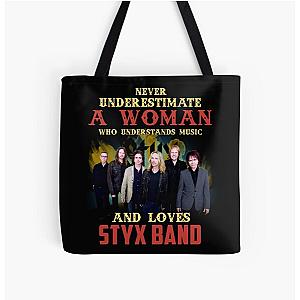 Never Underestimate A Woman Who Loves STYX All Over Print Tote Bag