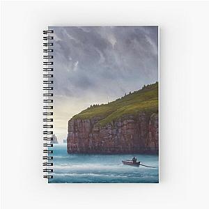 A person on a boat crosses Styx Spiral Notebook