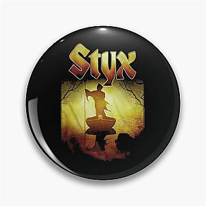 Styx 1972 American Rock Band Creepy Ferry Darkness in Light Pin