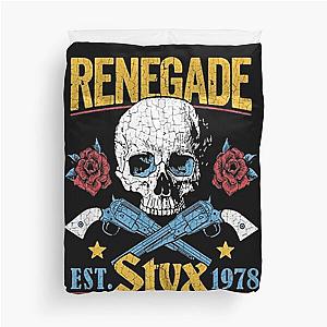 Styx 70s Rock 1978 Renegade Tour Duvet Cover