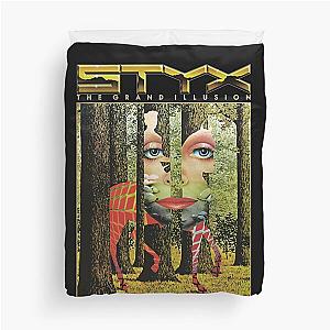 Band the STYX  Grand Illusion Vintage Duvet Cover