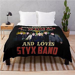 Never Underestimate A Woman Who Loves STYX Throw Blanket