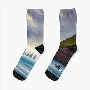 A person on a boat crosses Styx Socks