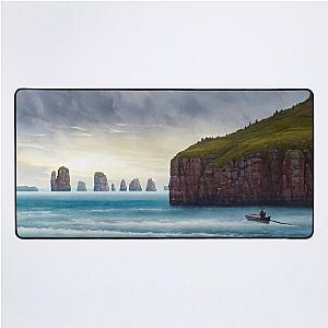 A person on a boat crosses Styx Desk Mat