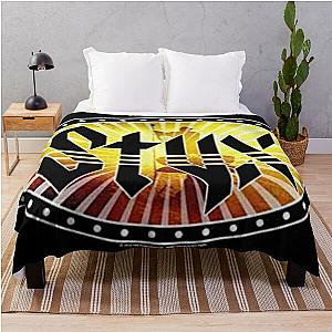 Styx 1972 Rock Band Wooden Nickel On Stage Bright Light Throw Blanket