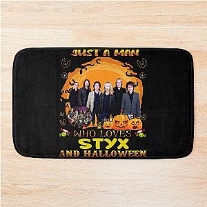 A Man Who Loves STYX And Halloween Bath Mat