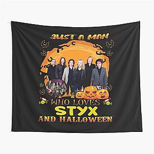 Just a Man Who Loves STX and Halloween Tapestry