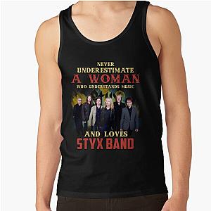 Never Underestimate A Woman Who Loves STX Tank Top