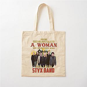 Never Underestimate a Woman Who Loves STX Cotton Tote Bag
