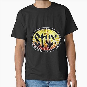 Styx 1972 Rock Band Wooden Nickel On Stage Bright Lights Classic T-Shirt