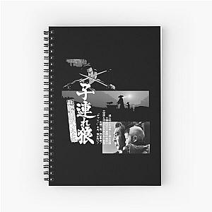Lone Wolf Cub T-Shirt Baby Cart at the River Styx Spiral Notebook