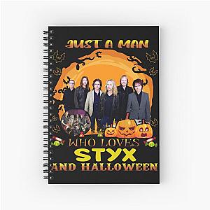 Just a Man Who Loves STYX and Halloween Spiral Notebook