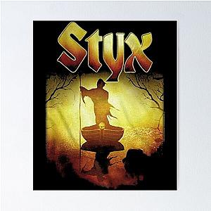 Styx 1972 American Rock Band Creepy Ferry Darkness in Light Poster