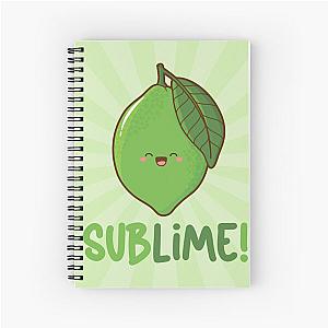 Sublime Kawaii citrus lime Spiral Notebook