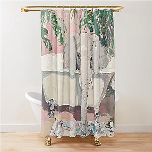 Elephant Sublime Serenity Shower Curtain