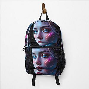 Neon Sublime Spectrum Portraits Create Digital Art Backpack