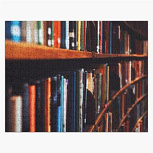Sublime Curved Bookshelves in Stockholm Library Jigsaw Puzzle