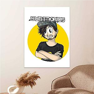 Subtronics Merch Poster Art Wall Poster Sticky Poster Gift for Fans Smile Face Poster