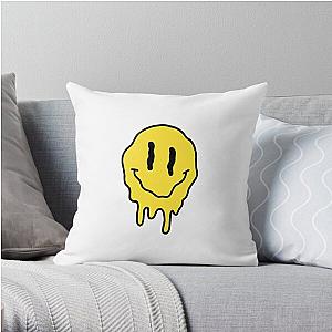 Melting Rainbow Smiley Melting Rainbow Smiley subtronics  Throw Pillow RB2306