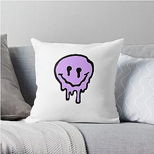 Melting Rainbow Smiley Melting Rainbow Smiley subtronics  Throw Pillow RB2306