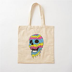 Melting Rainbow Skull Melting Rainbow Skull subtronics  Cotton Tote Bag RB2306