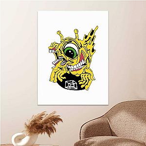 Subtronics Merch Poster Art Wall Poster Sticky Poster Gift for Fans Pretty Kayzo Subtronics Braincase Poster