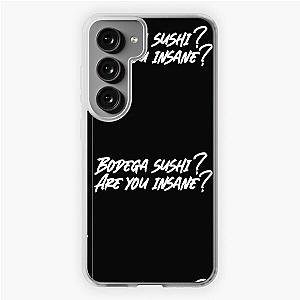 Succession Tom Wambsgans “Bodega Sushi?! Are you insane?!” black Samsung Galaxy Soft Case