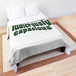 Ludicrously Capacious Green Logo - Succession Comforter