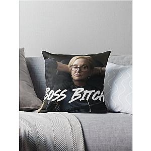 Succession Gerri Kellman Boss Bitch Throw Pillow