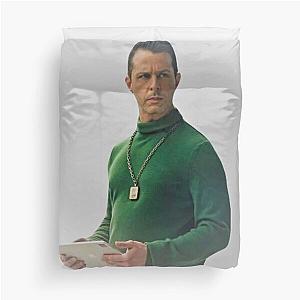 Kendall Roy Succession Green Turtle Neck Duvet Cover