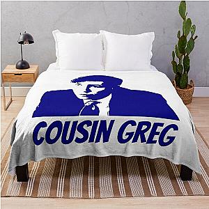 Cousin Greg from Succession (Navy) Throw Blanket