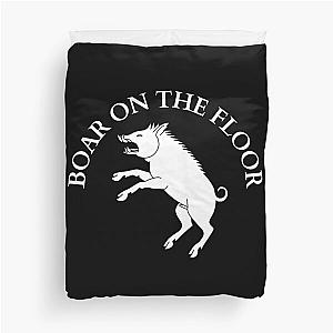 Boar on the floor quote succession Duvet Cover