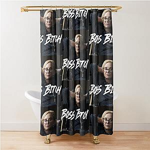 Succession Gerri Kellman Boss Bitch Shower Curtain