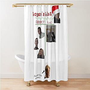 Succession Christmas Shower Curtain