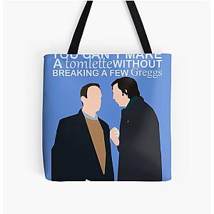 tom and greg from succession poster All Over Print Tote Bag