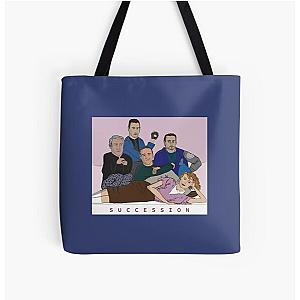 succession logan All Over Print Tote Bag